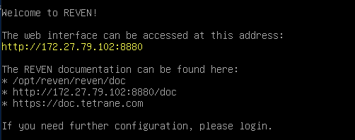 REVEN VM booted